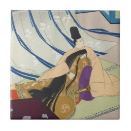 Azulejo De Cerámica Ebina Masao Genji arte oriental japonés fino