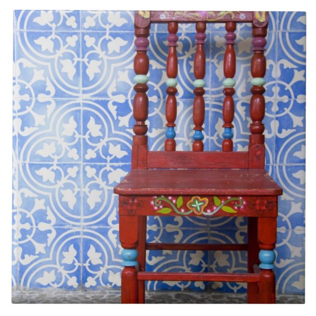 Azulejo De Cerámica Ecuador. Ciudad de Otavalo. Histórico (Frente)