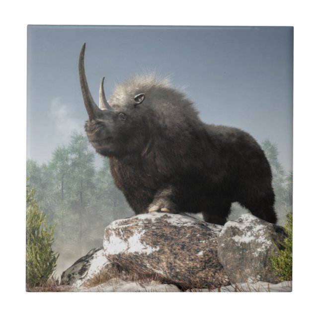 Azulejo De Cerámica Edad de hielo dura (Frente)