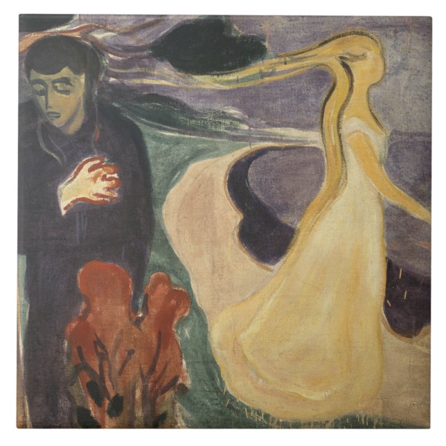 Azulejo De Cerámica Edvard Munch - Separación (Frente)