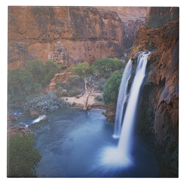 Azulejo De Cerámica EE.UU., Arizona, Gran Cañón, Cataratas Havasu (Frente)