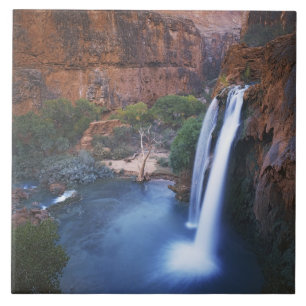 Azulejo De Cerámica EE. UU., Arizona, Gran Cañón, Havasu Falls