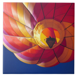 Azulejo De Cerámica EE. UU., Arizona, Val Vista. Un globo aerostático