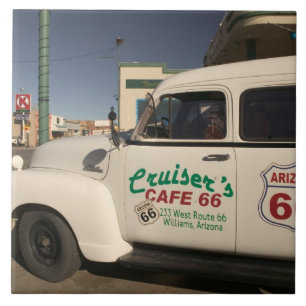 Azulejo De Cerámica EE. UU., Arizona, Williams: Cruisers Cafe 66 Viejo