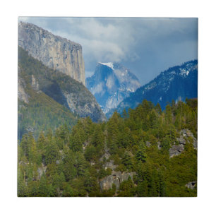 Azulejo De Cerámica EE. UU., California. Vista de Half Dome en Yosemit