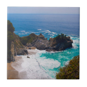 Azulejo De Cerámica EE. UU., California. Vista de Mcway Falls