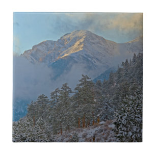 Azulejo De Cerámica EE. UU., Colorado, Montañas en Estes Park