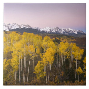 Azulejo De Cerámica EE. UU., Colorado, Montañas Rocosas. Amanecer en