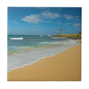 Azulejo De Cerámica EE. UU., Hawái, Isla Molokai, Three Mile Beach