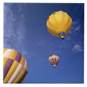 Azulejo De Cerámica EE. UU., Idaho, Valle de Teton. Globos aerostático