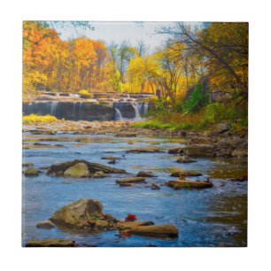 Azulejo De Cerámica EE. UU., Indiana. Cataract Falls State Recreation