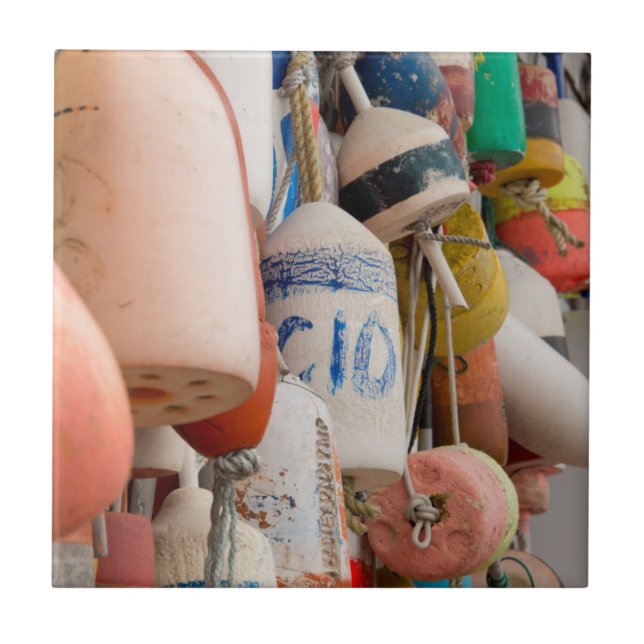 Azulejo De Cerámica EE.UU., Isla Rhode, Isla Block (Frente)