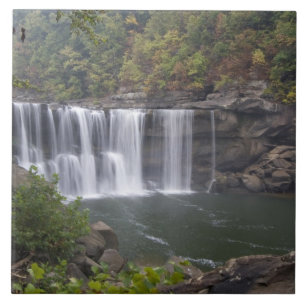 Azulejo De Cerámica EE. UU. - Kentucky. Cumberland Falls en el