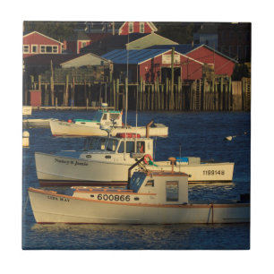 Azulejo De Cerámica EE.UU., Norteamérica, Maine, Bernard, Pesca