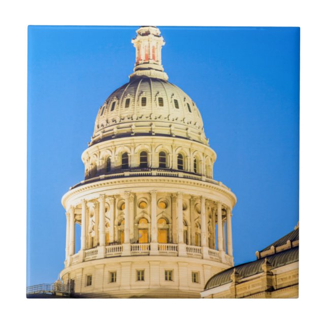Azulejo De Cerámica EE. UU., Texas, Austin. Edificio del Capitolio (18 (Frente)