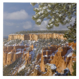 Azulejo De Cerámica EE. UU., Utah, Parque Nacional Bryce Canyon. Amane