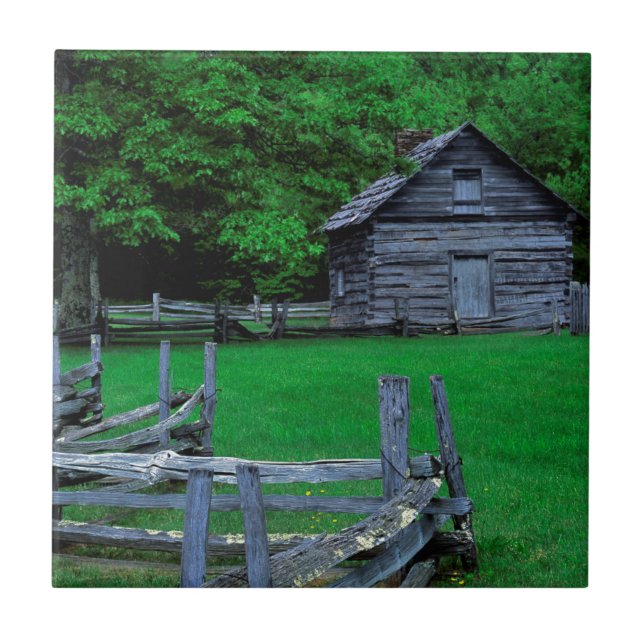 Azulejo De Cerámica EE.UU., Virginia, Blue Ridge Parkway, The Puckett (Frente)