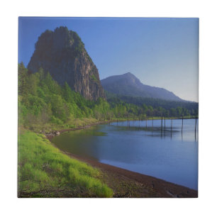 Azulejo De Cerámica EE.UU., Washington, Beacon Rock State Park, Beacon
