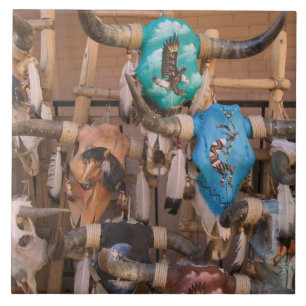 Azulejo De Cerámica EEUU, Nuevo México, Santa Fe: En el centro de San