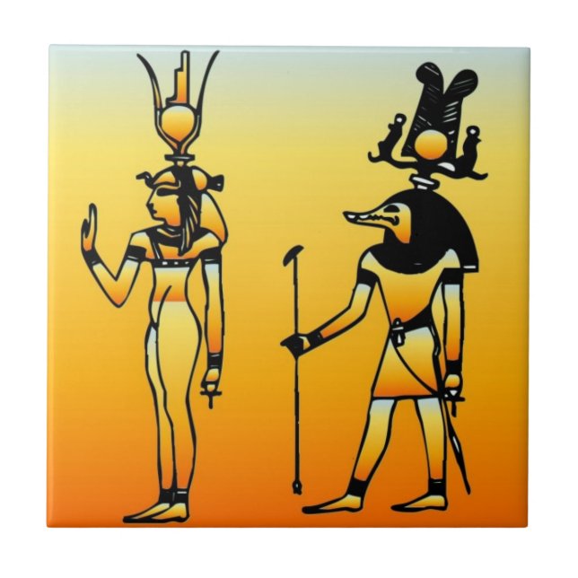 Azulejo De Cerámica Egipcio (Frente)