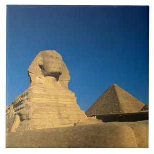 Azulejo De Cerámica Egipto, Giza, La Esfinge, Reino Antiguo, Unesco