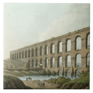 Azulejo De Cerámica El acueducto cerca de Belgrado, Serbia, platea 6