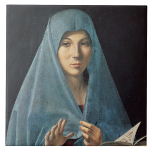 Azulejo De Cerámica El anuncio, 1474-75 (aceite en el panel)