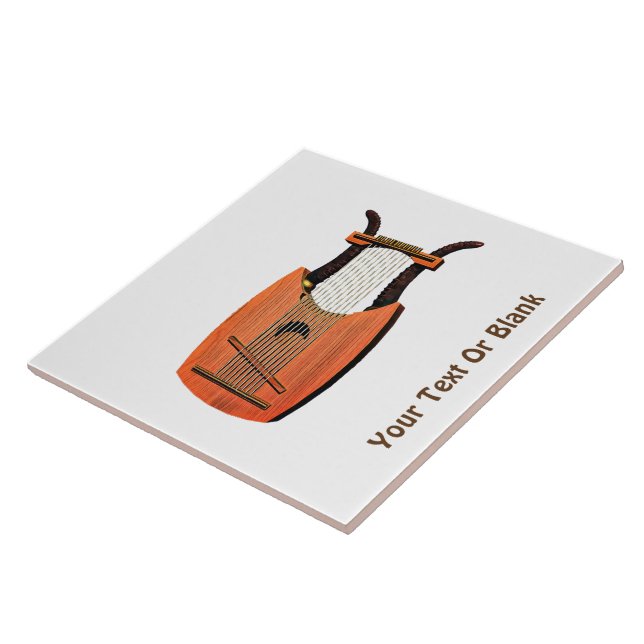 Azulejo De Cerámica El arpa de King David (Lado)