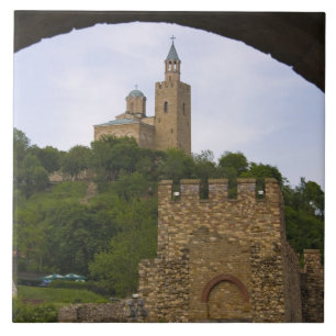 Azulejo De Cerámica El bastión medieval de Tsarevets