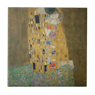 Azulejo De Cerámica El beso - Gustav Klimt