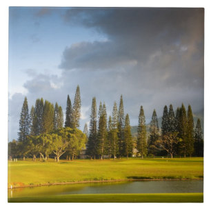 Azulejo De Cerámica El campo de golf de Makai en Princeville