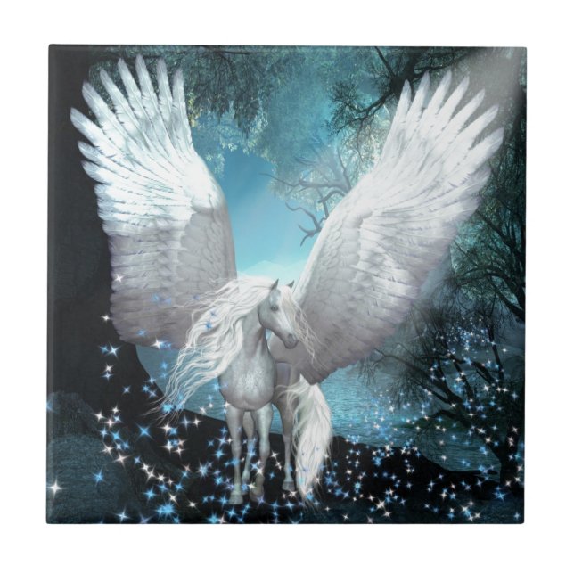 Azulejo De Cerámica El chispear Pegaso (Frente)