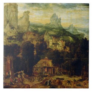 Azulejo De Cerámica El Coppermine (aceite en el panel)