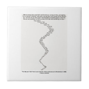 Azulejo De Cerámica El cuento del ratón por el país de las maravilla