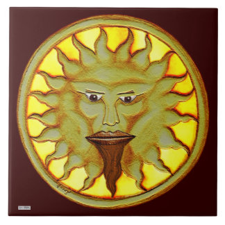 Azulejo De Cerámica El Dios del Sol (Ra)