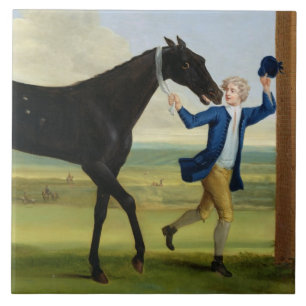 Azulejo De Cerámica El duque del negro "hermoso" de Rutland, c.1720