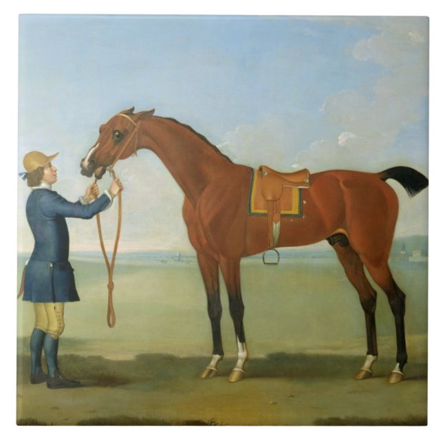 Azulejo De Cerámica El duque del vuelo Childers, 1742 de Devonshire (Frente)