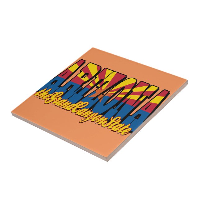 Azulejo De Cerámica El estado del Gran Cañón (Lado)