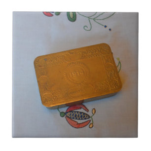 Azulejo De Cerámica El estaño de los Navidades de la Primera Guerra Mu