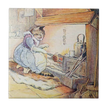 El gato del gatito se sienta por el fuego