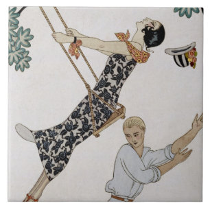 Azulejo De Cerámica El giro de 1920