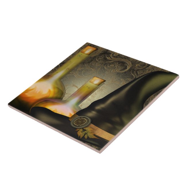 Azulejo De Cerámica El gorra de las brujas (Lado)