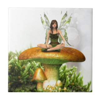 Azulejo De Cerámica El hada de toadstool
