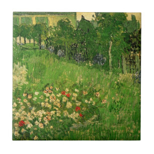 Azulejo De Cerámica El jardín de Daubigny - Vincent van Gogh