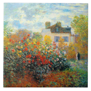 Azulejo De Cerámica El Jardín del Monet en el Bella Artes Argenteuil