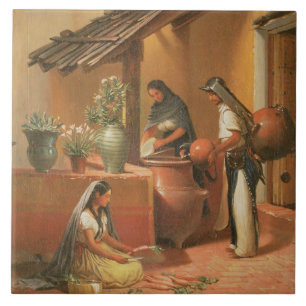 Azulejo De Cerámica El lugar del agua (Tortugo)