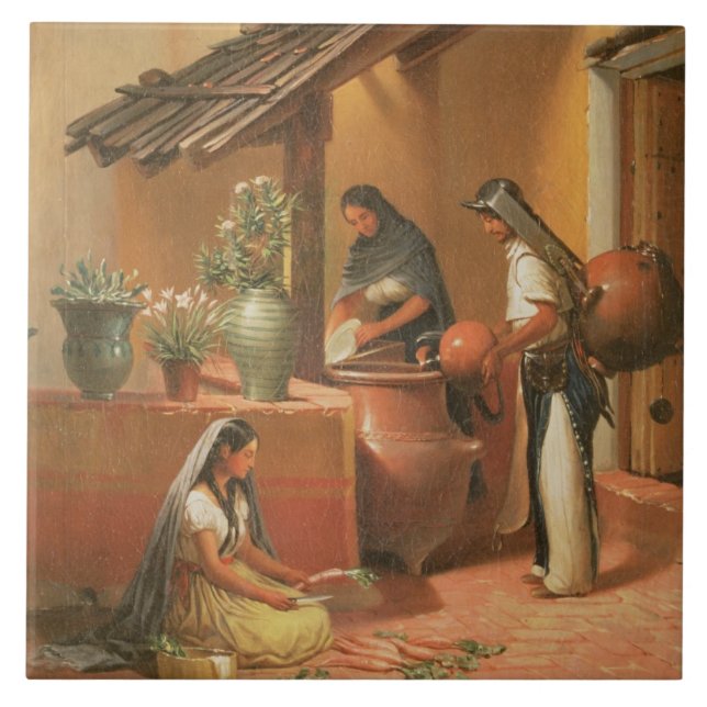 Azulejo De Cerámica El lugar del agua (Tortugo) (Frente)