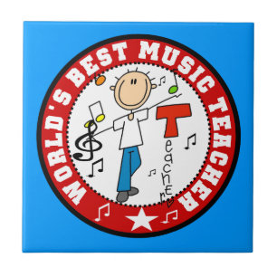 Azulejo De Cerámica El mejor profesor de música del mundo