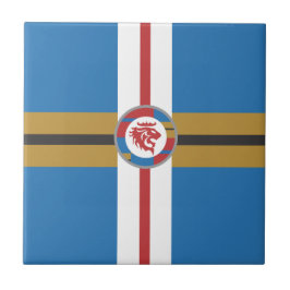 Azulejo De Cerámica El mosaico de cerámica del León Rojo