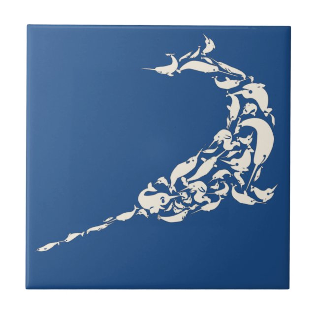 Azulejo De Cerámica El Narwhal de Narwhals (Frente)
